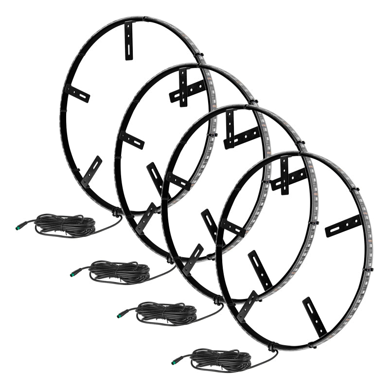 Anillos de rueda iluminados con LED de ORACLE Lighting - ColorSHIFT RGB+W VER GARANTÍA