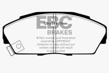 Cargar imagen en el visor de la galería, EBC 92-94 Acura Integra 1.7 Vtec Greenstuff Front Brake Pads