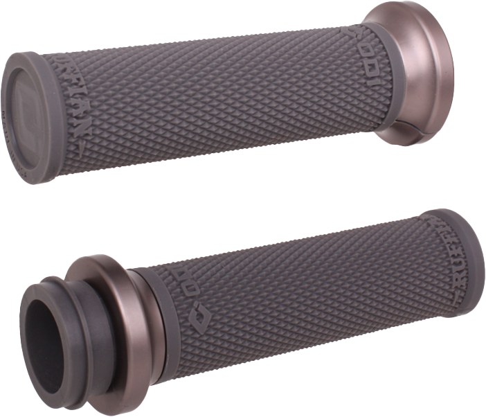ODI Rufian Grips TBW 1" Graphite/GUN Metal (V30HTWH-H)