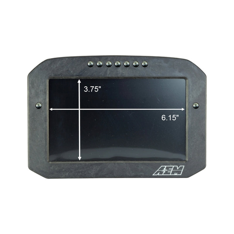 AEM CD-7G Carbon Flush Digital Dash Display w/ Internal 20Hz GPS