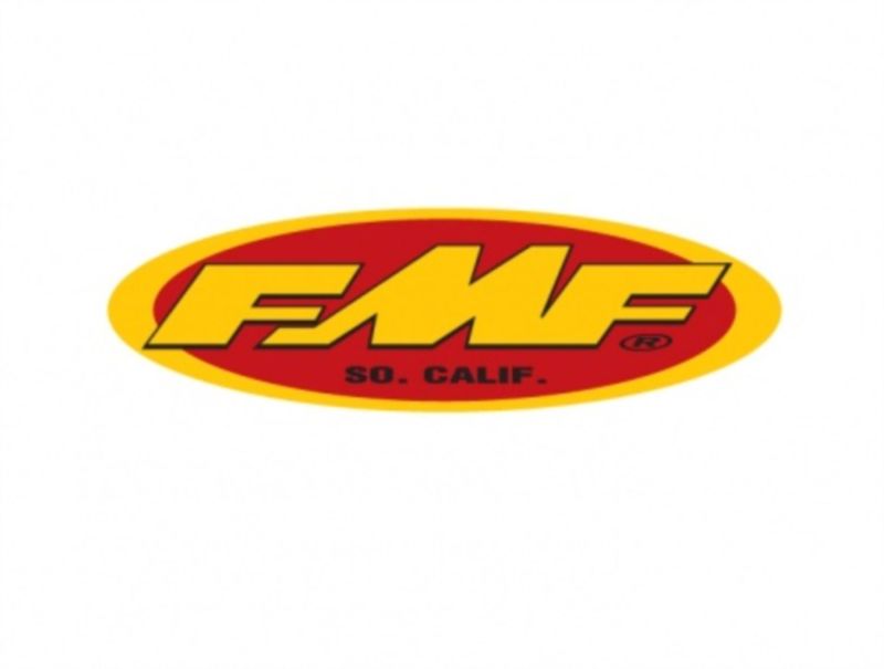 FMF Racing 23In Oval Trailer Sticker (Yel/Red) (Individual)