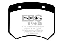 Load image into Gallery viewer, EBC 70-73 Rover Mini 1275 (10in Wheels) Greenstuff Front Brake Pads