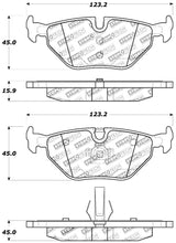 Cargar imagen en el visor de la galería, StopTech Performance 01-02 BMW Z3 / 03-09 Z4 / 10/90-07 3 Series / 99-09 Saab 9-5 Rear Brake Pads