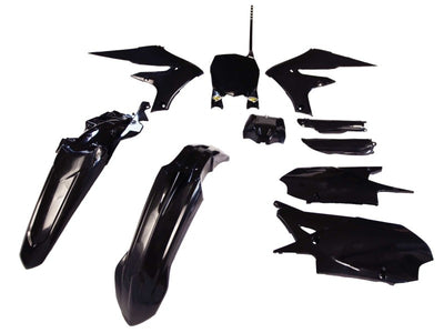Cycra Powerflow Body Kit Black — Fits 2019-2022 Yamaha YZ250F YZ450F