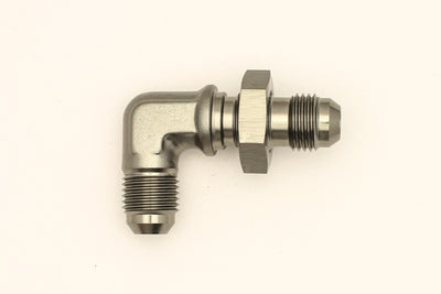 DeatschWerks 6AN 90-Degree Bulkhead Adapter (6AN Male to 6AN Male) — Fuel Fitting