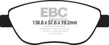 Cargar imagen en el visor de la galería, EBC 2014+ Fiat 500 1.4L Turbo Abarth Greenstuff Front Brake Pads