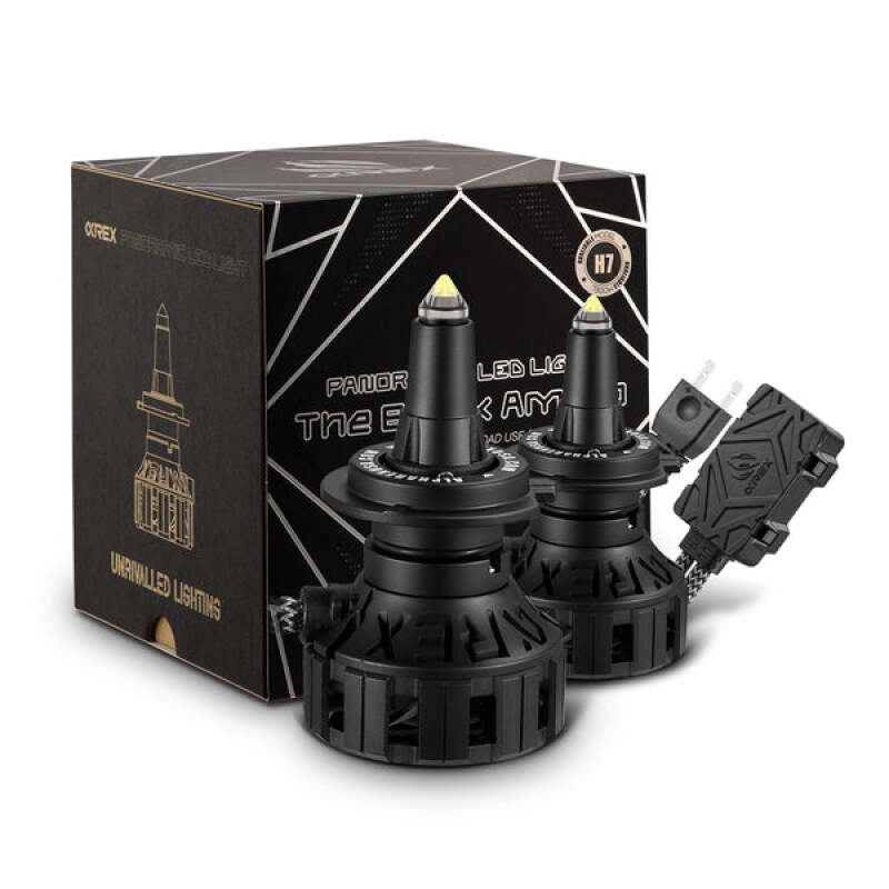 AlphaRex Black Ammo Panoramic LED Light Bulbs - H11