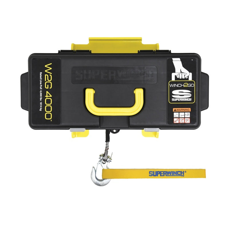 Cabrestante sintético Superwinch de 4000 libras, 12 V CC, 3/16 in x 50 ft, Winch2Go