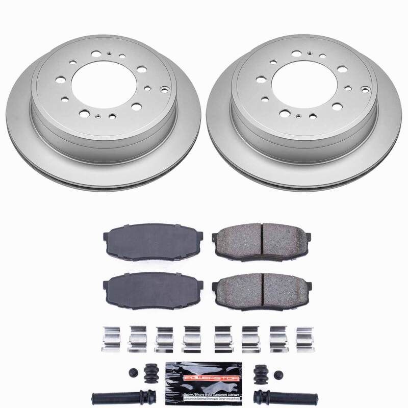 Power Stop 08-11 Lexus LX570 Rear Z23 Coated Brake Kit