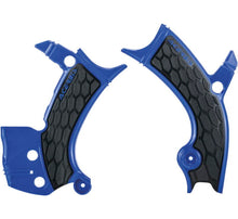 Cargar imagen en el visor de la galería, Acerbis 16-19 Yamaha YZ250F/YZ450F/YZ250FX/YZ450FX/WR250F/450F Frame Guards- X-Grip - Blue/Black