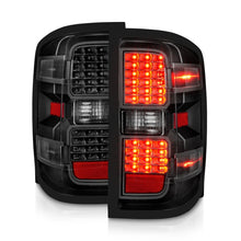 Cargar imagen en el visor de la galería, ANZO 15-19 Chevy Silverado 2500HD/3500HD (Factory Halogen Only) LED Tail Lights Black w/Clear Lens