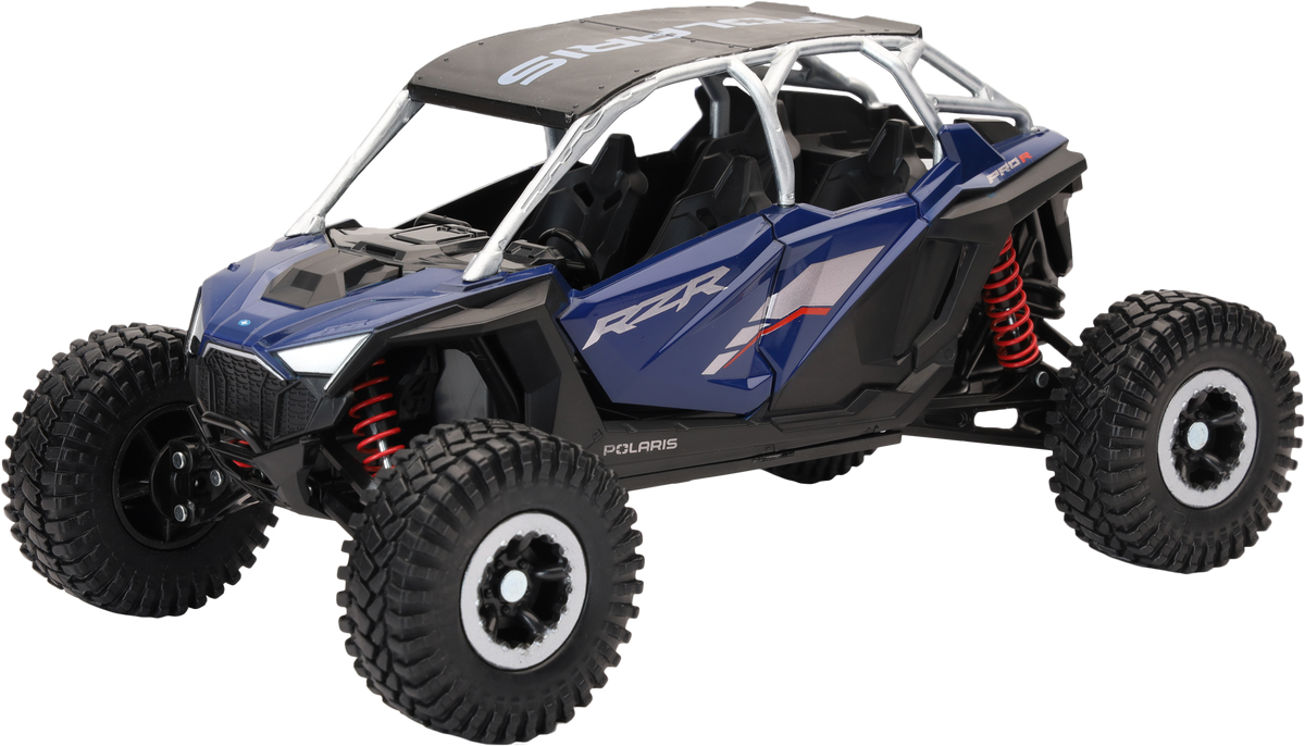 NEW-RAY 1:18 Scale Polaris RZR PRO R4 Rock Crawler Azure Crystal (58466A)