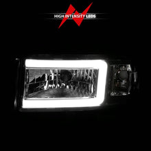 Cargar imagen en el visor de la galería, ANZO 94-02 Dodge RAM Crystal Headlight - w/ Light Bar Chrome Housing