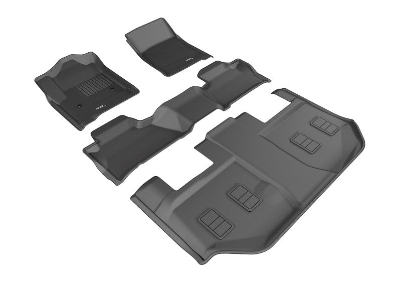 3D MAXpider 15-20 GMC Yukon XL w/ Bucket 2nd Row Kagu Black Full Set