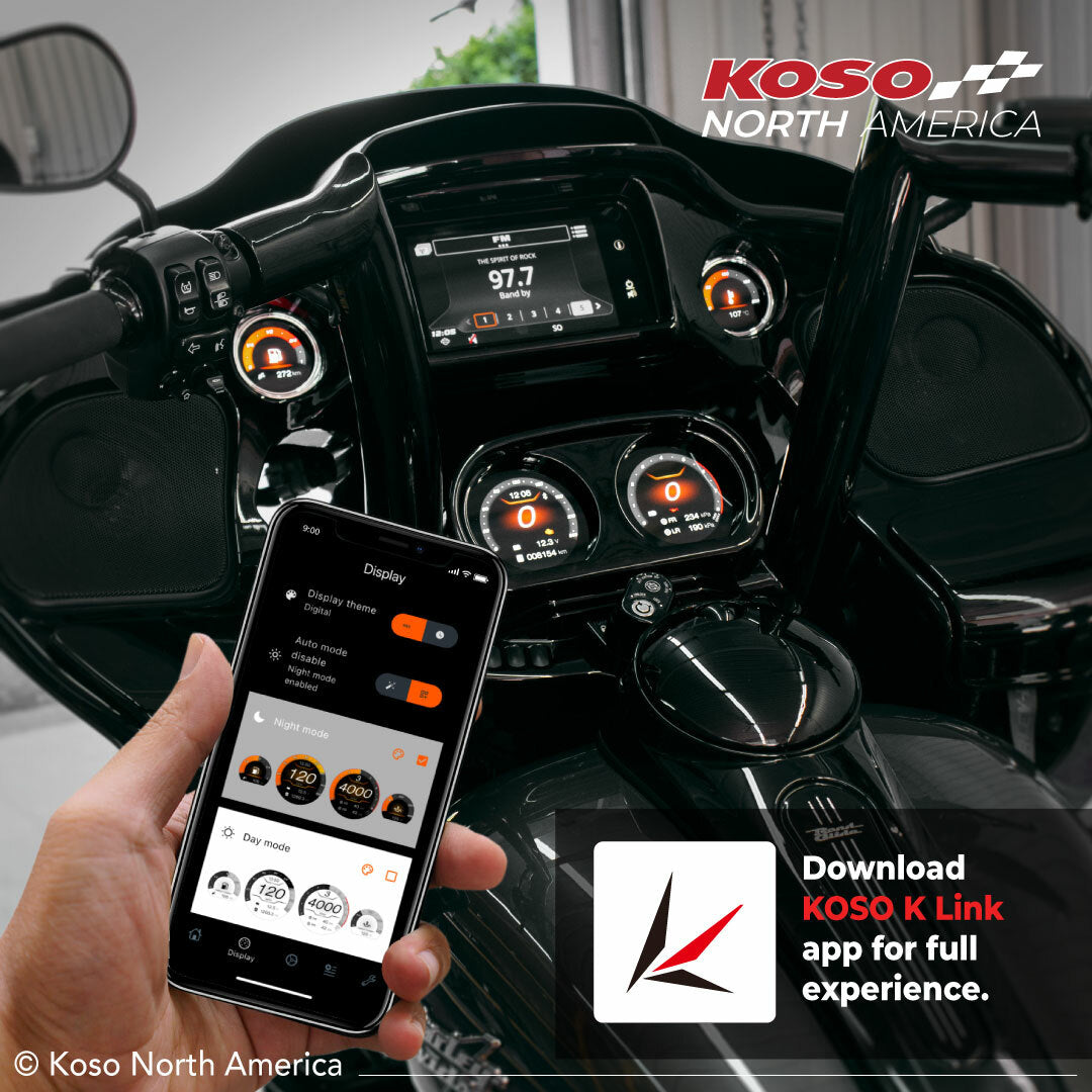 KOSO HD-03X 4 Piece Gauge KIT Touring 14-23 (BA064930)
