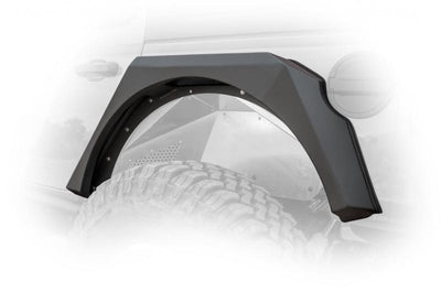DV8 Offroad Armor Steel Fender Flares w/ LED Lights — Fits 2018-2021 Jeep Wrangler JL