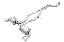 Cargar imagen en el visor de la galería, AWE 2020 Toyota Supra A90 Non-Resonated Touring Edition Exhaust - 5in Chrome Silver Tips