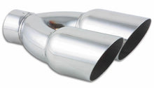 Cargar imagen en el visor de la galería, Vibrant Dual 3.5in Round SS Exhaust Tip (Single Wall Angle Cut)