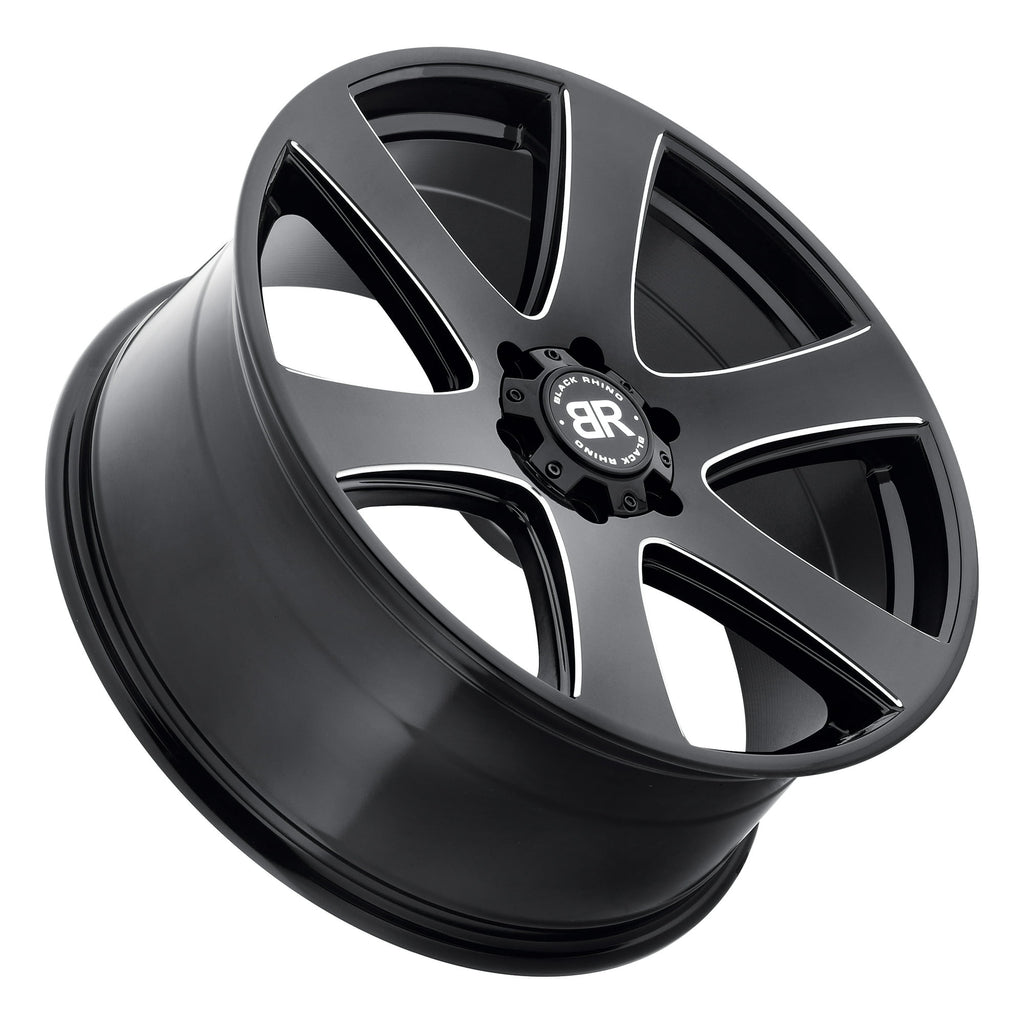 Black Rhino Wheels BRHAK 20X8.5 6X5.5 G-BLK-MILL 45MM