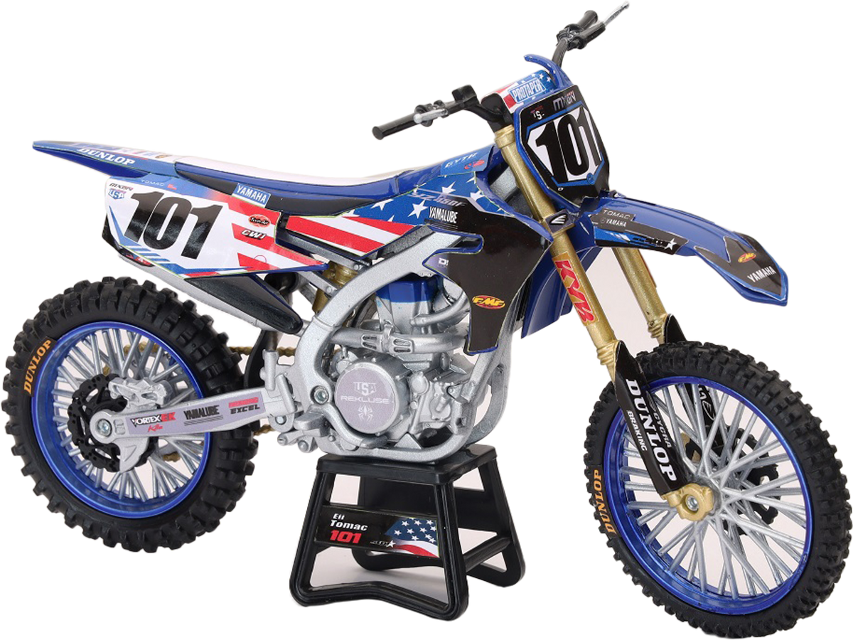 NEW-RAY 1:12 Scale Mxon Yamaha YZ450F ELI Tomac #101 (58423)