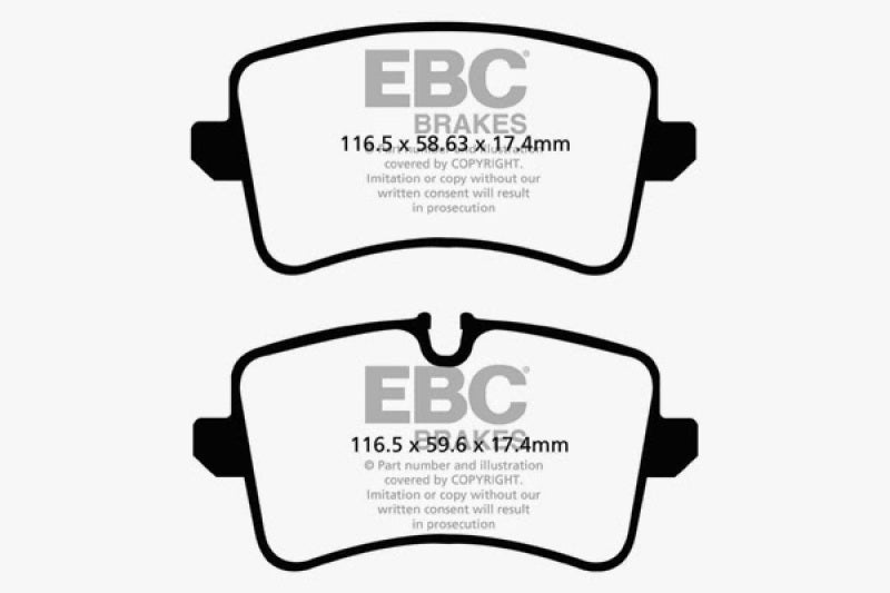 EBC 11 Audi A6 2.0 Turbo Greenstuff Rear Brake Pads