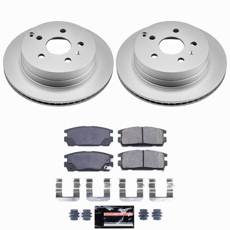 Power Stop 10-17 Chevrolet Equinox Rear Z23 Coated Brake Kit