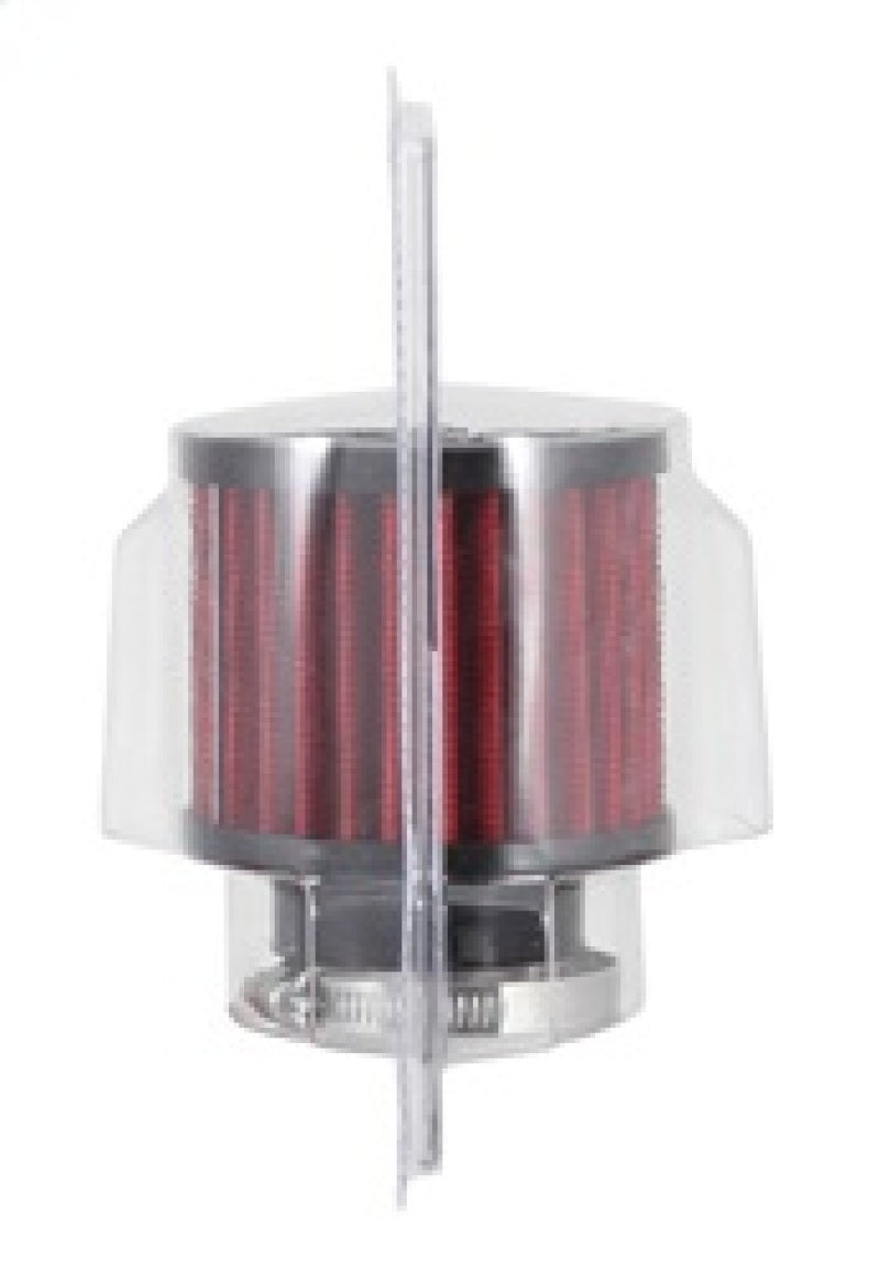 K&N 62-1450 Crankcase Vent Filter - 1.5in Flange ID x 3in OD x 2.5in H Rubber Base