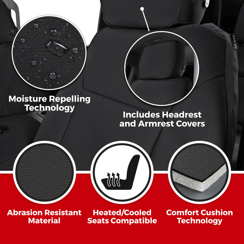 Covercraft 24-25 Ford F250/F550 Endura PrecisionFit Front Row Bucket Seat-Charcoal/Silver