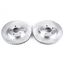 Load image into Gallery viewer, Power Stop 05-14 Ford Mustang Front Evolution Drilled &amp; Slotted Rotors - Pair