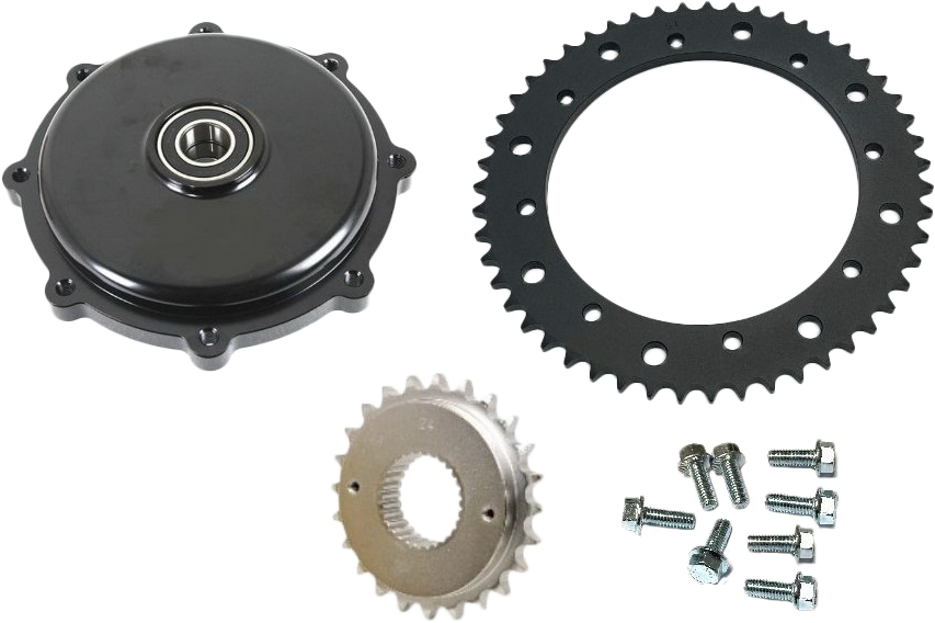 Harddrive Cush Drive Chain Conv KIT Black `09-16 FLH/FLT (201407)