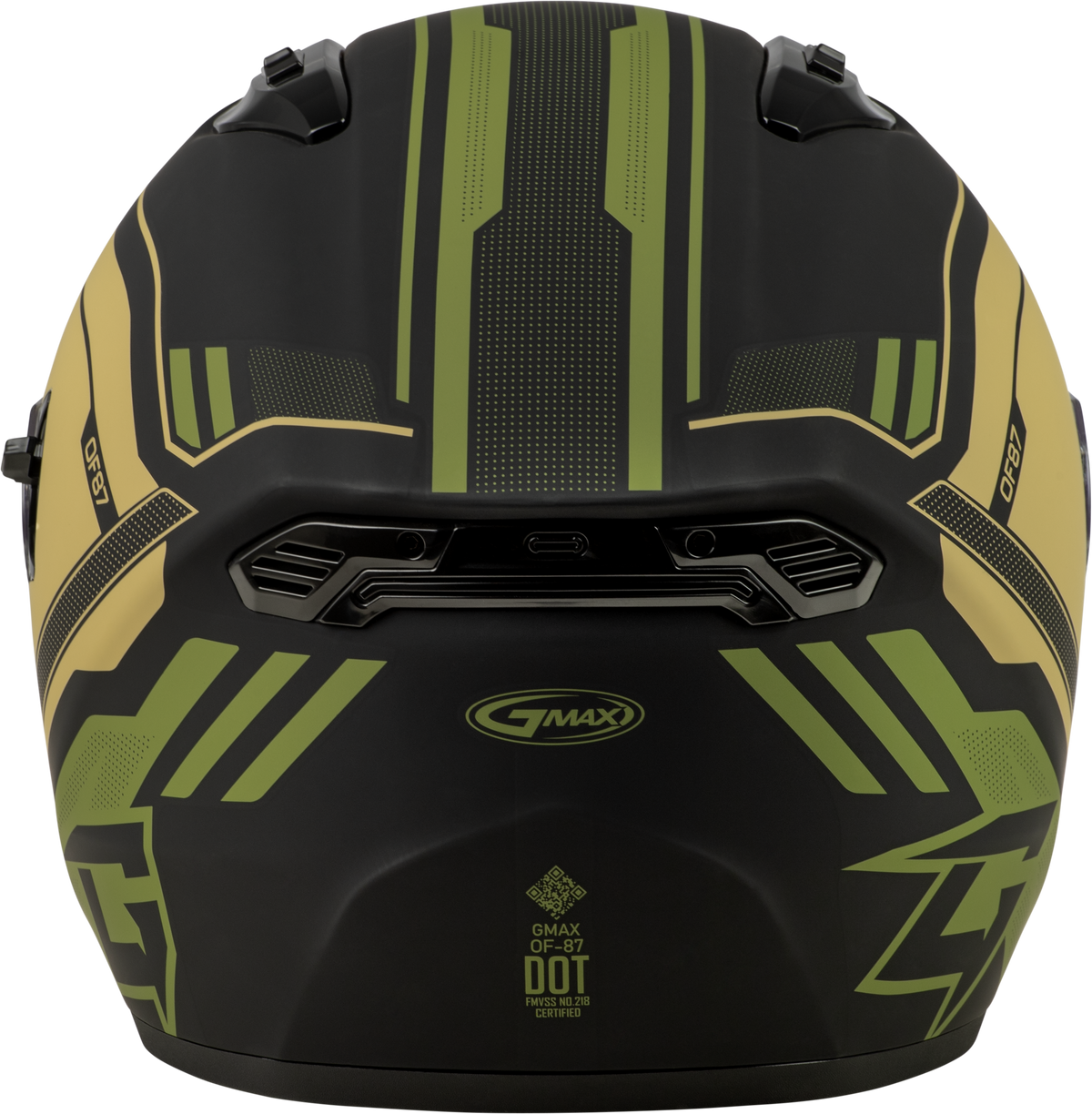 GMAX OF-87 Duke Helmet Matte Black/Green MD (O1287225)