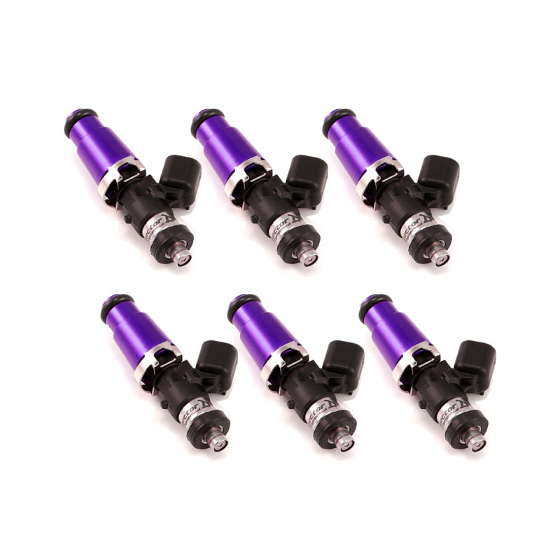 Injector Dynamics 1750-XDS Fuel Injectors — 60mm, 14mm Purple Top, Denso Lower (Set of 6)