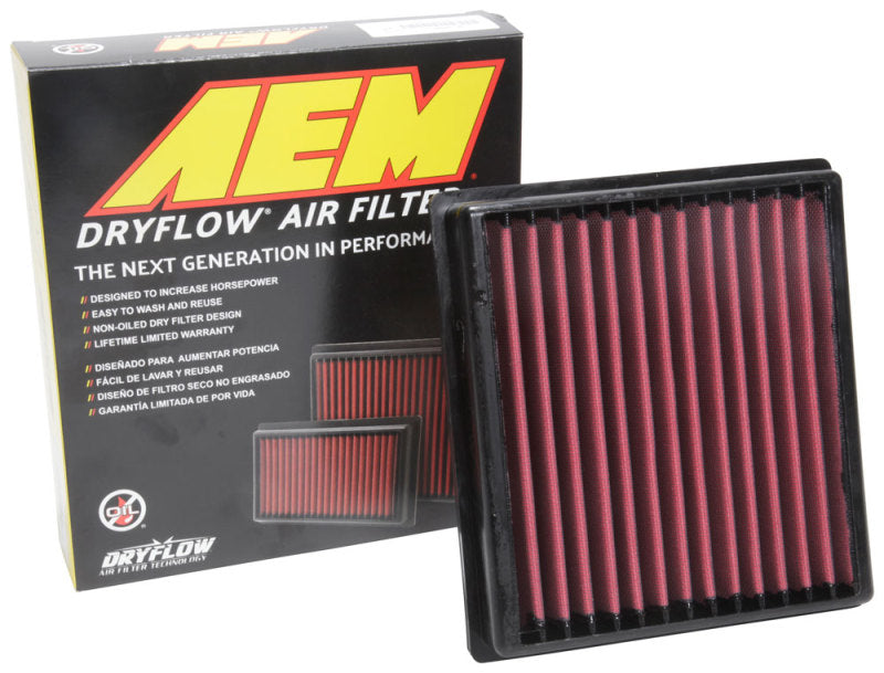AEM DryFlow Air Filter — Fits 10-24 Lexus ES350, RX350, NX200t, Toyota Avalon, Camry, Highlander, Sienna