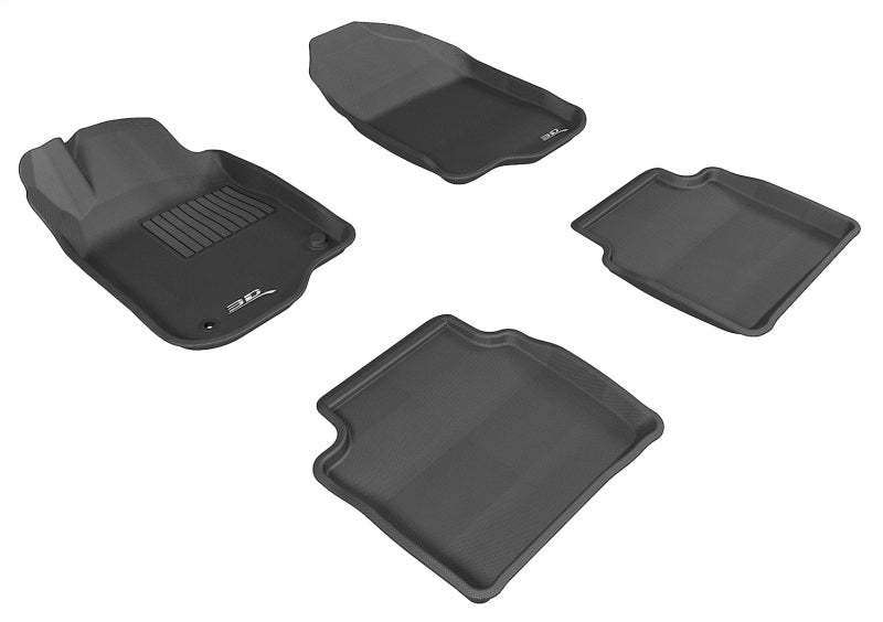 3D MAXpider 08-12 Chevrolet Malibu Kagu Black Full Set (2 EYELETS)