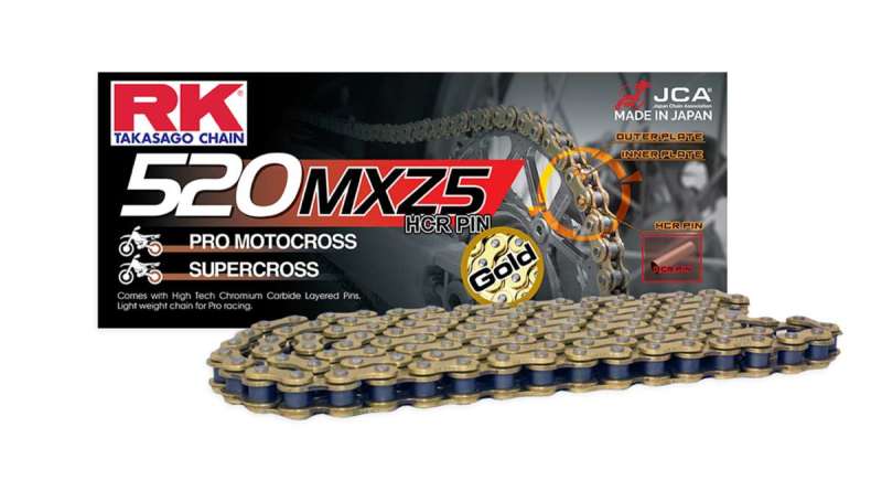 RK Chain GB520MXZ5-114L Gold X-Ring Chain