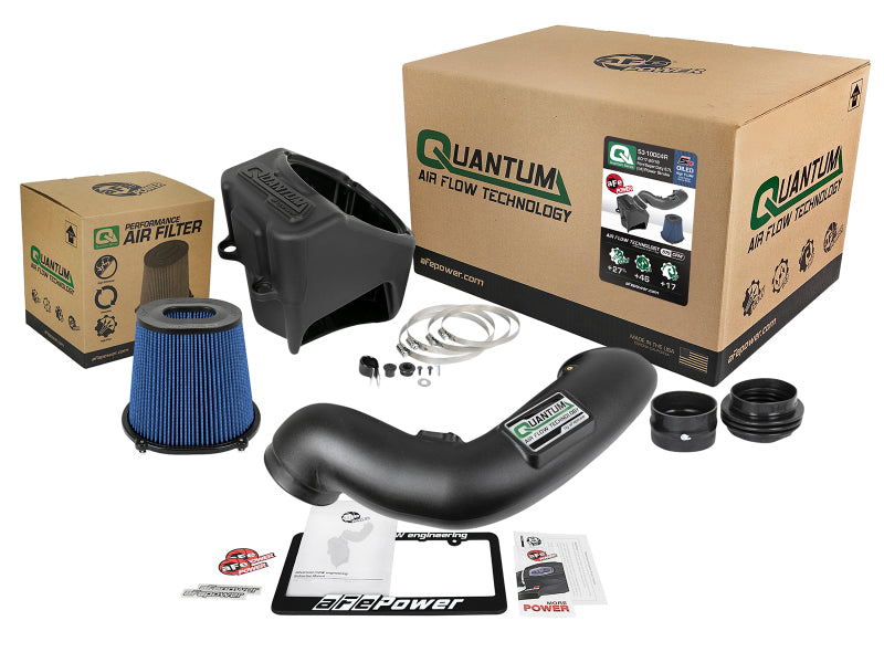 aFe Quantum Pro 5R Cold Air Intake System for Ford Powerstroke V8-6.7L 2017-2018 - Oiled