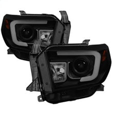 Cargar imagen en el visor de la galería, Spyder Toyota Tundra 2014-2016 Projector Headlights Light Bar DRL Black Smoke PRO-YD-TTU14-DRL-BSM