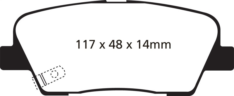 EBC 06-09 Hyundai Entourage 3.8 Yellowstuff Rear Brake Pads