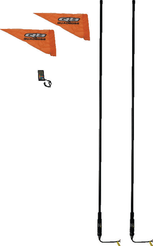 QuadBoss Qb 6Ft Smoke Dual Whip Rmte