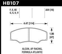 Cargar imagen en el visor de la galería, Hawk CP2361/CP3228/CP5104/CP5144 AP Racing DTC-60 Brake Pads