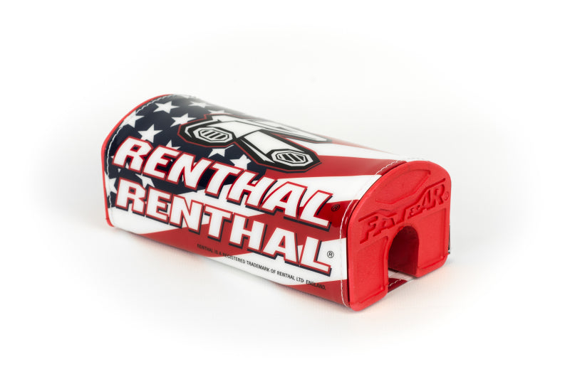 Almohadilla para manillar Renthal Fatbar con bandera de EE. UU. en rojo, blanco y azul