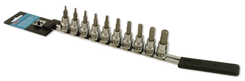 CruzTOOLS 3/8in. Drive Inch Hex Socket Bit Set for Powersports (IN38HBS)