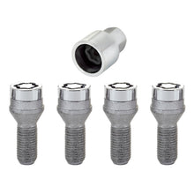 Cargar imagen en el visor de la galería, McGard Wheel Lock Bolt Set - 4pk. (Cone Seat) M14X1.25 / 17mm Hex / 27.3mm Shank Length - Chrome