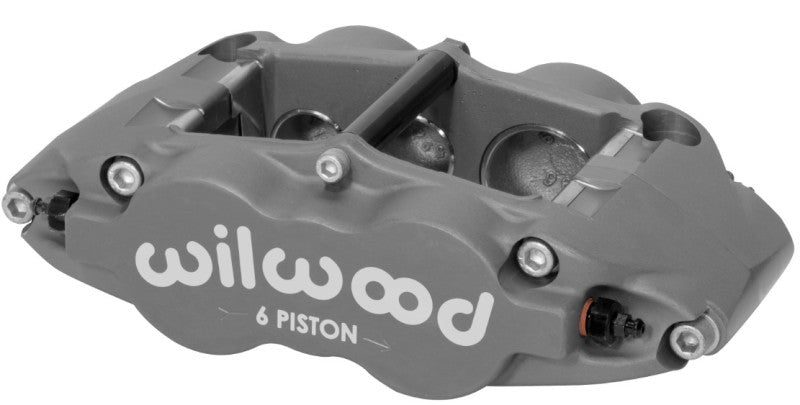 Wilwood Forged Superlite 6R-L/H Brake Caliper — 1.62/1.12/1.12in Pistons, 1.25in Disc
