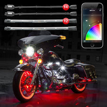 Load image into Gallery viewer, XK Glow Strip Million Color XKCHROME ATV/Motorcycle LED Accent Light Kit (14xPod + 12x10In)