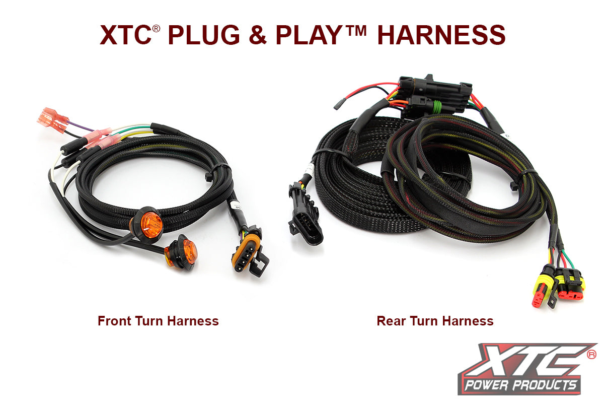 XTC Power Products Auto Turn Signal KIT w/ Billet Lever and Front DRL Lights CAN (XTC ATS-L-CAN-DEF-DR)