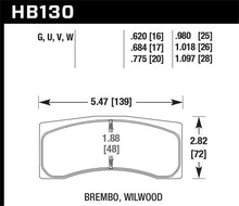 Cargar imagen en el visor de la galería, Hawk Brembo X9 060 71/74 / Brembo XA4 D3 01/04 / Wilwood Integra IP Racing DTC-70 Brake Pads