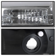 Cargar imagen en el visor de la galería, Spyder 99-04 Ford F-250 Super Duty Light Bar Projector Headlights - Chrome (PRO-YD-FF25099V2-LB-C)