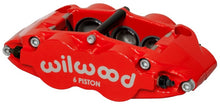 Cargar imagen en el visor de la galería, Wilwood Caliper-Narrow Superlite 6R-RH - Red 1.62/1.12/1.12in Pistons 1.10in Disc