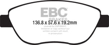 Cargar imagen en el visor de la galería, EBC 2014+ Fiat 500 1.4L Turbo Abarth Greenstuff Front Brake Pads